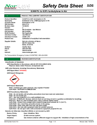 Thumbnail of document Data Sheet - Isobutylene Calibration Gas - 1055